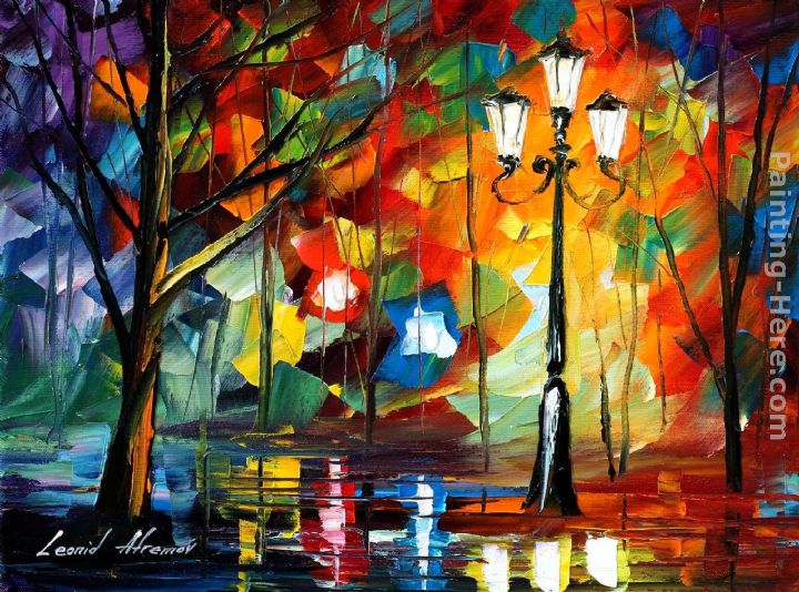 THE SOUL OF THE PARK painting - Leonid Afremov THE SOUL OF THE PARK art painting